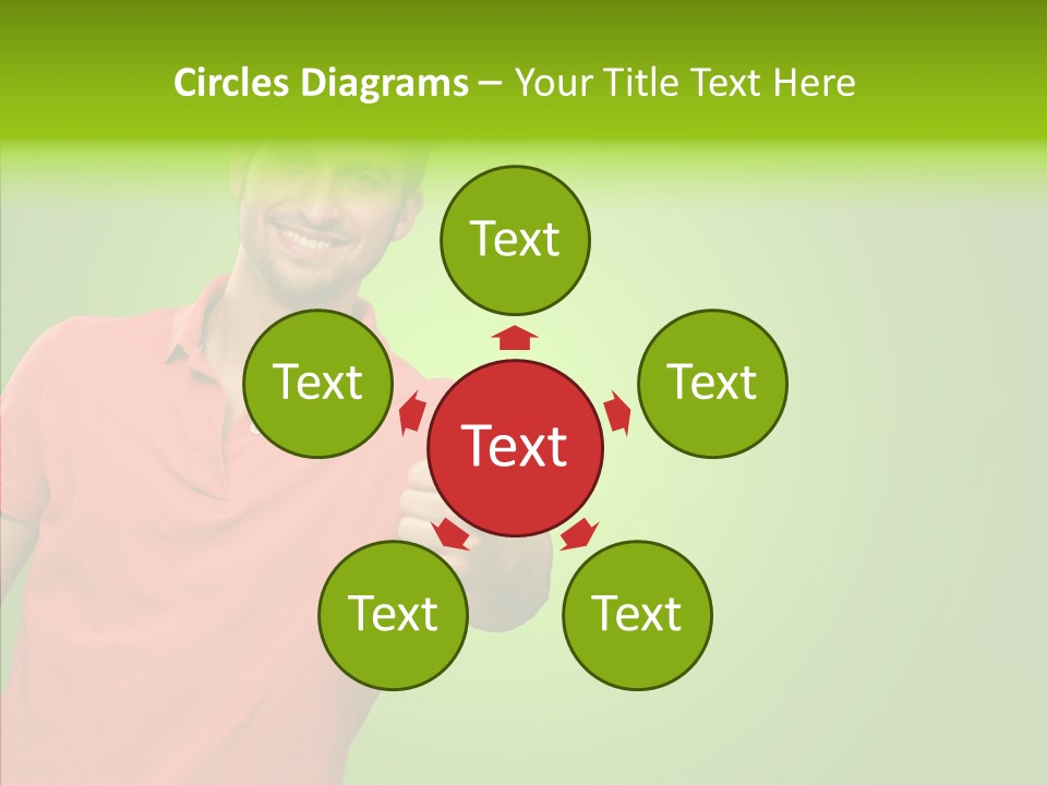 Isolated Achievement Portrait PowerPoint Template