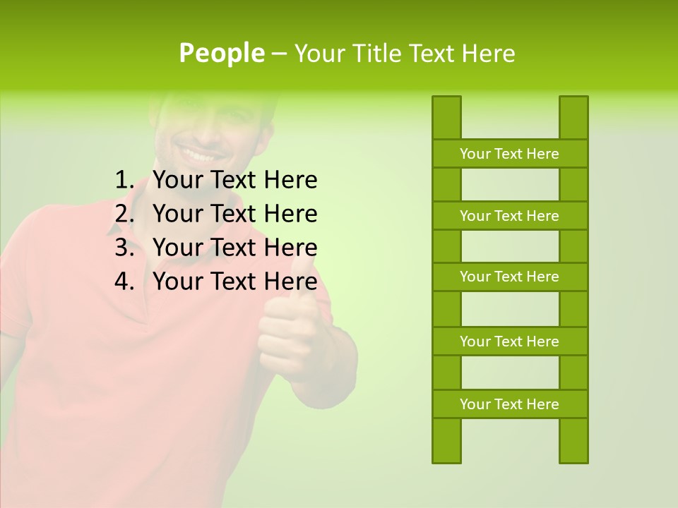 Isolated Achievement Portrait PowerPoint Template
