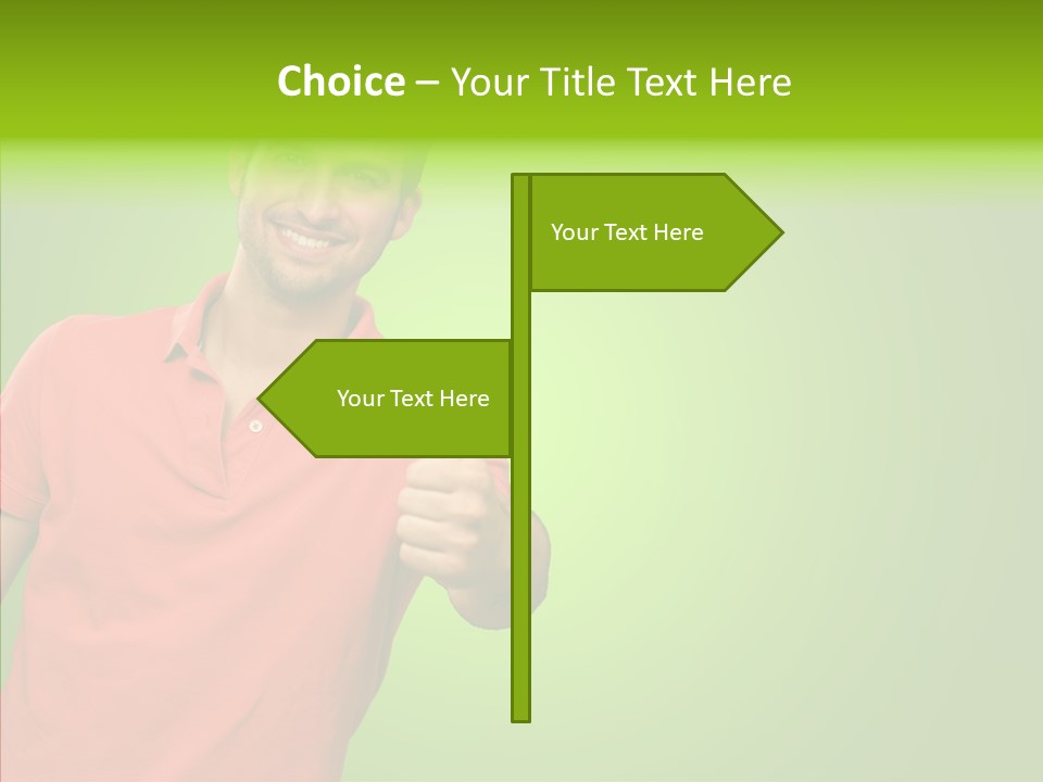 Isolated Achievement Portrait PowerPoint Template