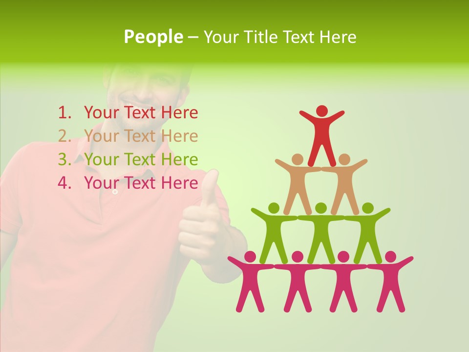 Isolated Achievement Portrait PowerPoint Template