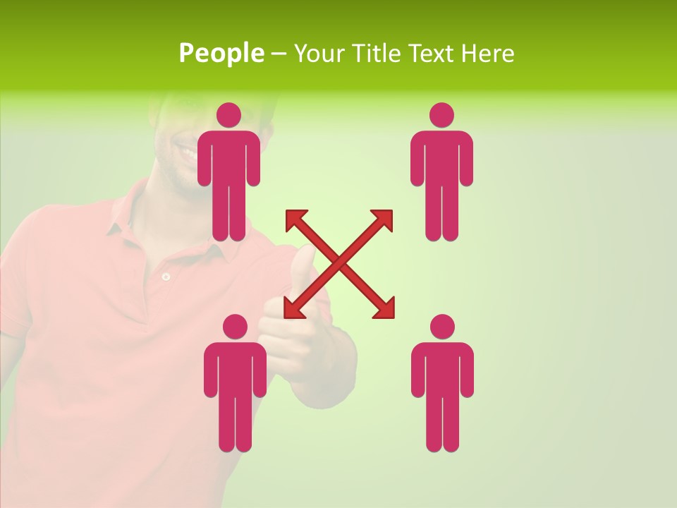 Isolated Achievement Portrait PowerPoint Template