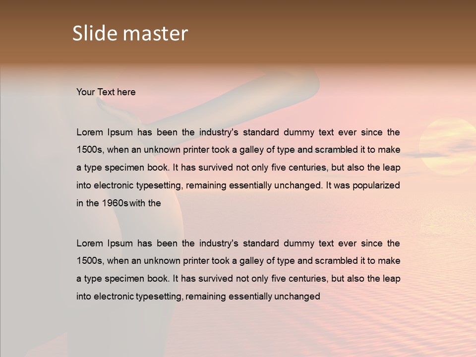 Sexy Sky Holiday PowerPoint Template