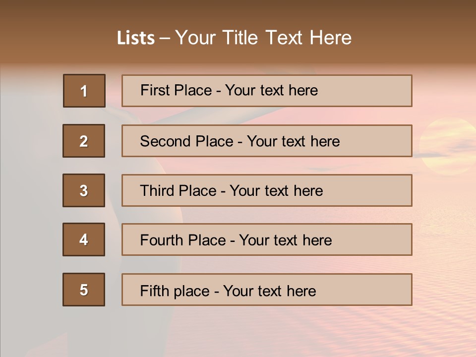 Sexy Sky Holiday PowerPoint Template