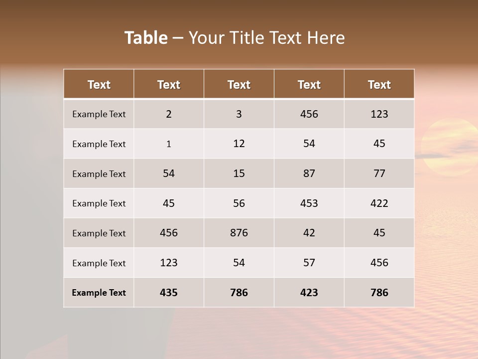 Sexy Sky Holiday PowerPoint Template
