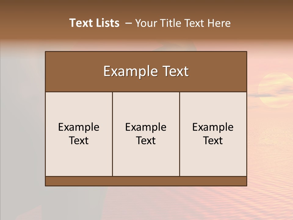 Sexy Sky Holiday PowerPoint Template