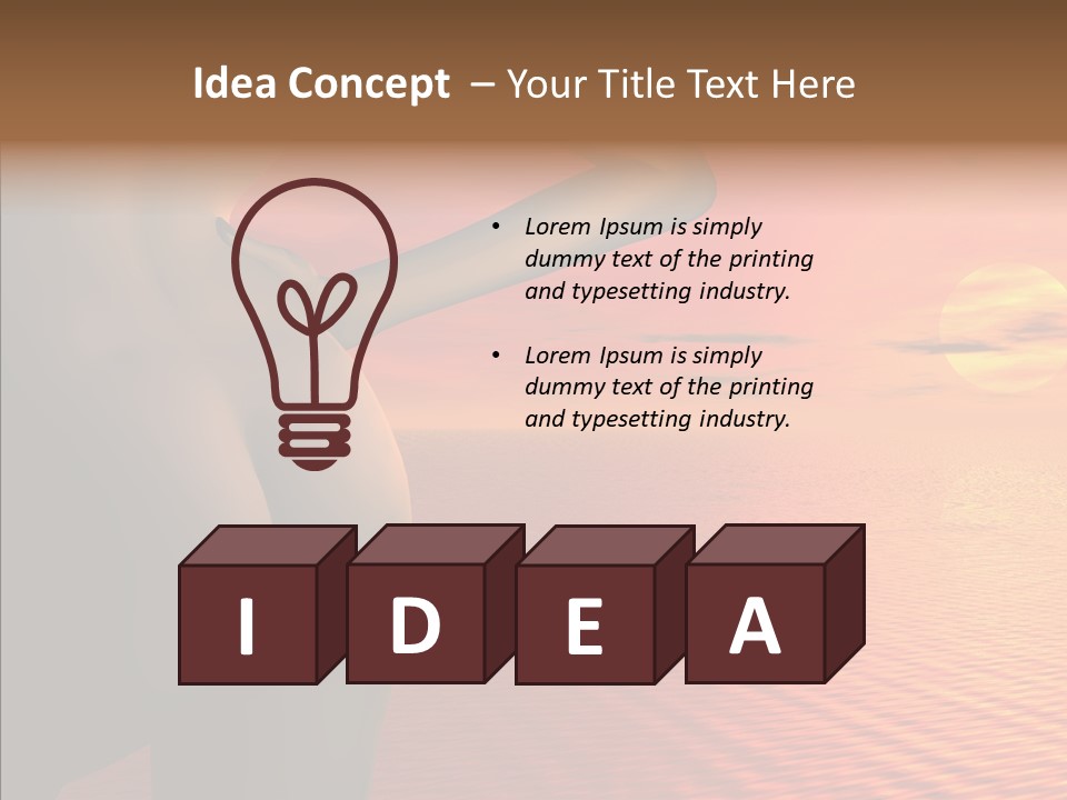 Sexy Sky Holiday PowerPoint Template