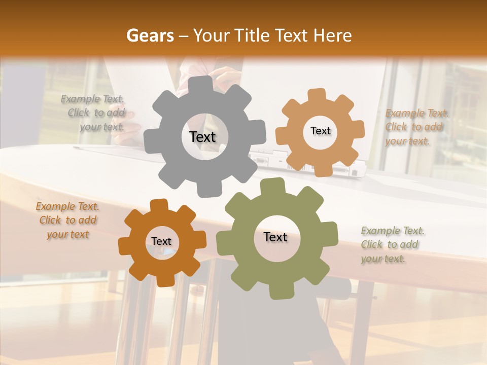 People Businesspeople Office PowerPoint Template