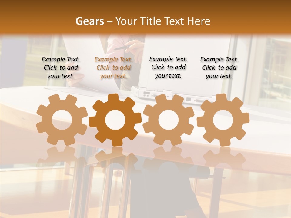 People Businesspeople Office PowerPoint Template