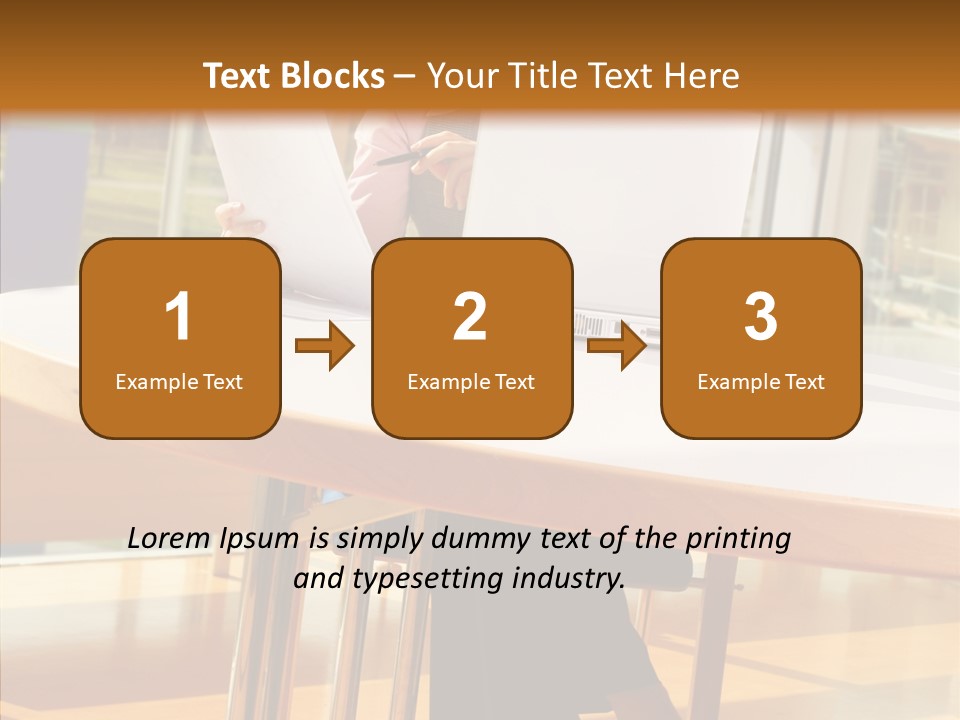 People Businesspeople Office PowerPoint Template