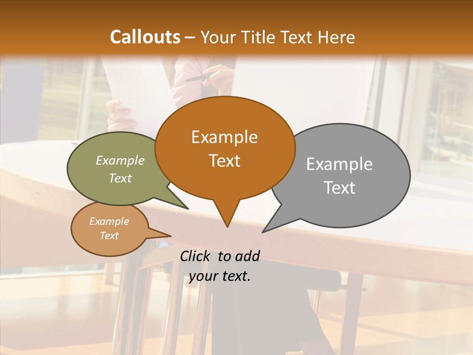 People Businesspeople Office PowerPoint Template