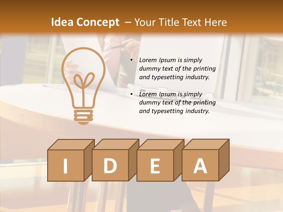 People Businesspeople Office PowerPoint Template