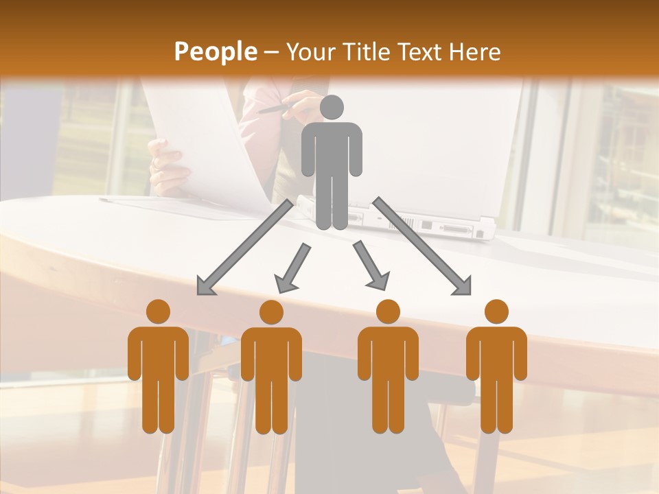People Businesspeople Office PowerPoint Template