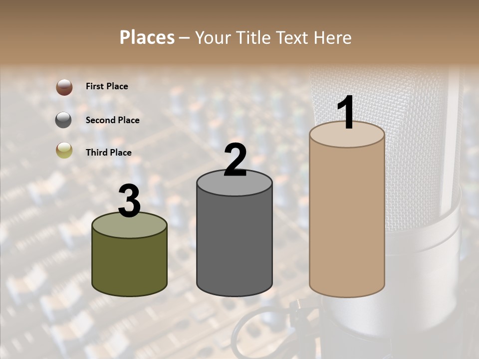 Musical Buttons Volume PowerPoint Template