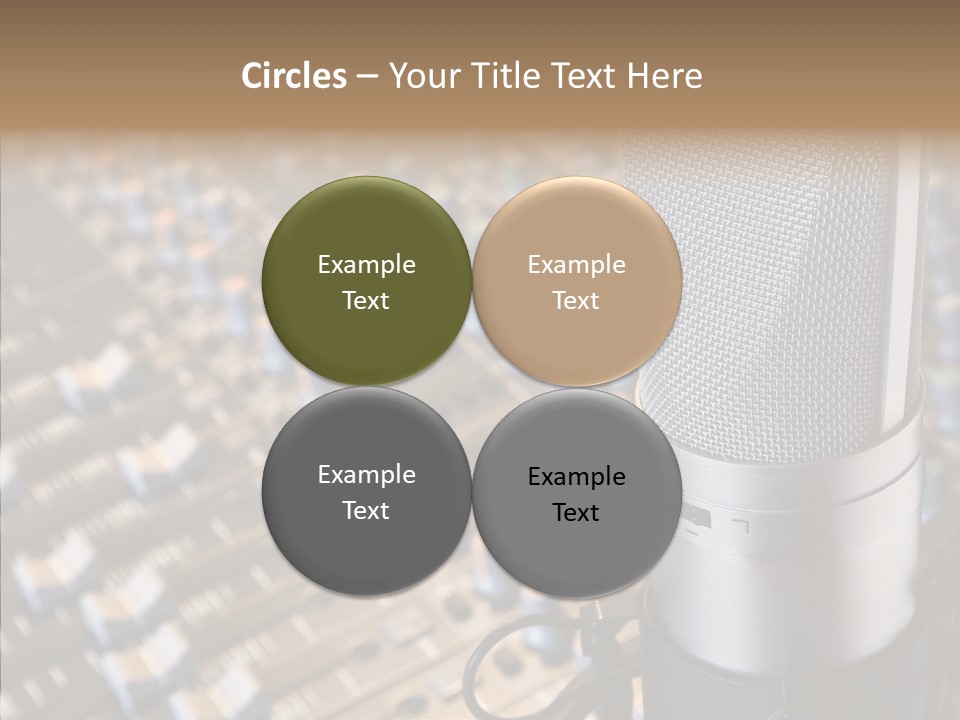 Musical Buttons Volume PowerPoint Template