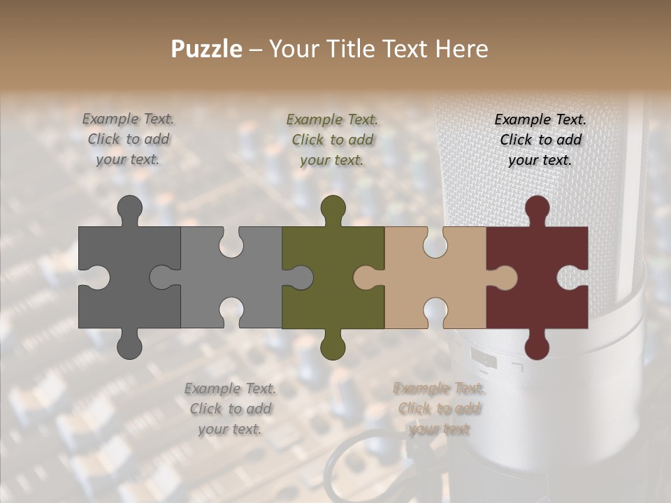 Musical Buttons Volume PowerPoint Template