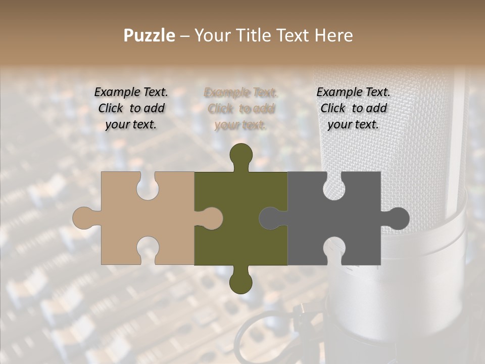 Musical Buttons Volume PowerPoint Template