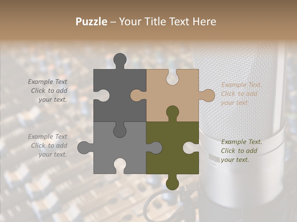 Musical Buttons Volume PowerPoint Template