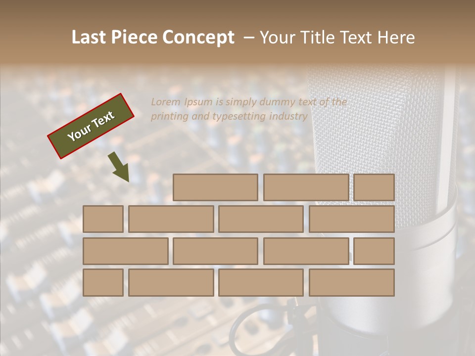 Musical Buttons Volume PowerPoint Template