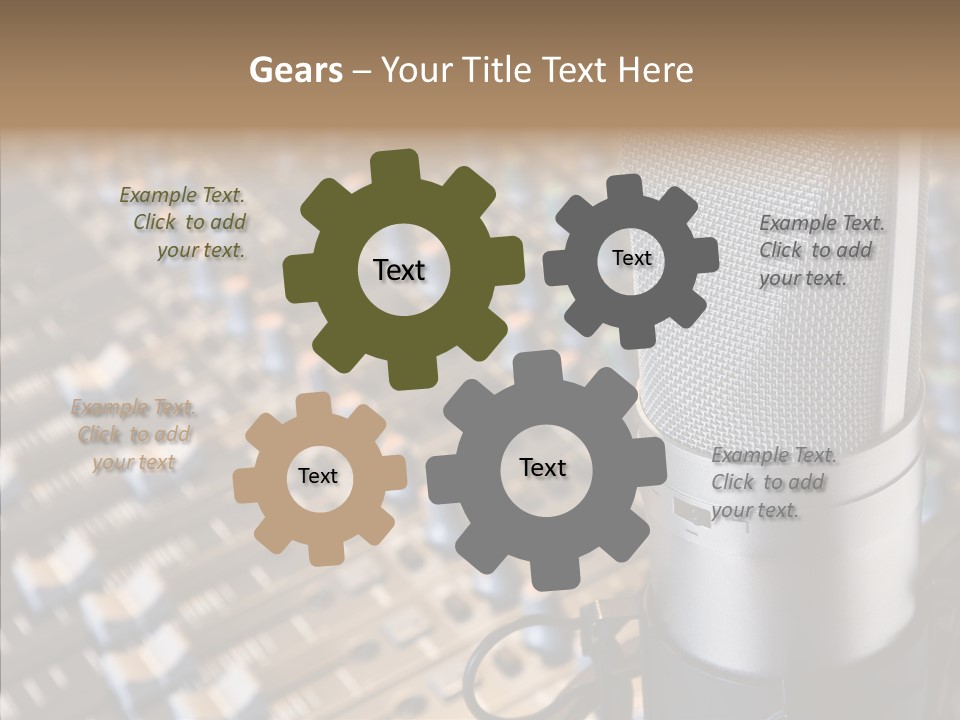 Musical Buttons Volume PowerPoint Template