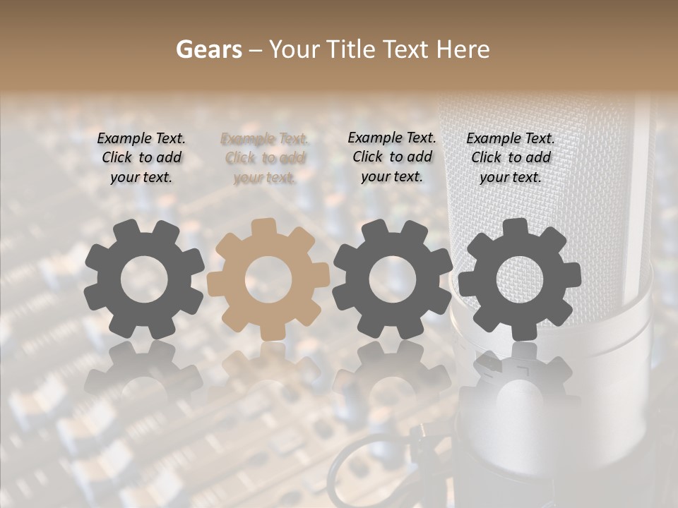 Musical Buttons Volume PowerPoint Template