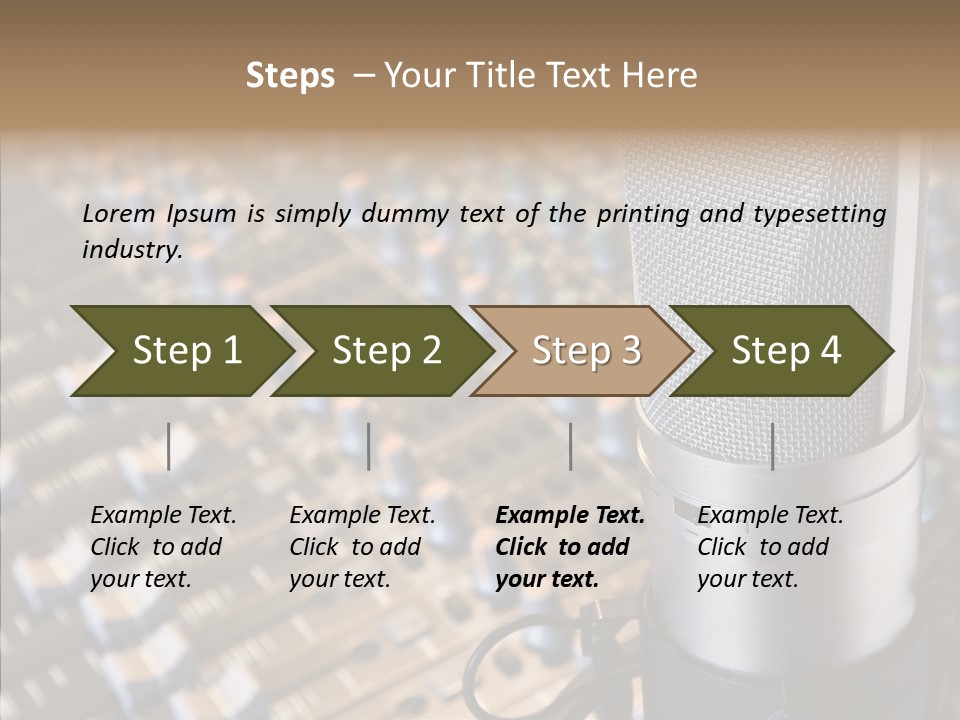 Musical Buttons Volume PowerPoint Template