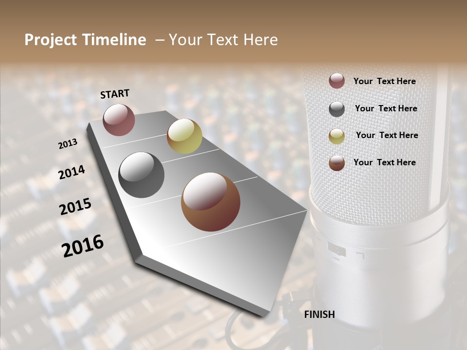 Musical Buttons Volume PowerPoint Template