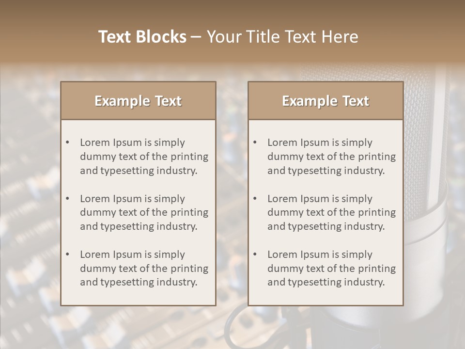 Musical Buttons Volume PowerPoint Template