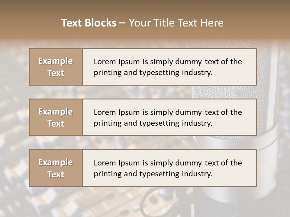 Musical Buttons Volume PowerPoint Template