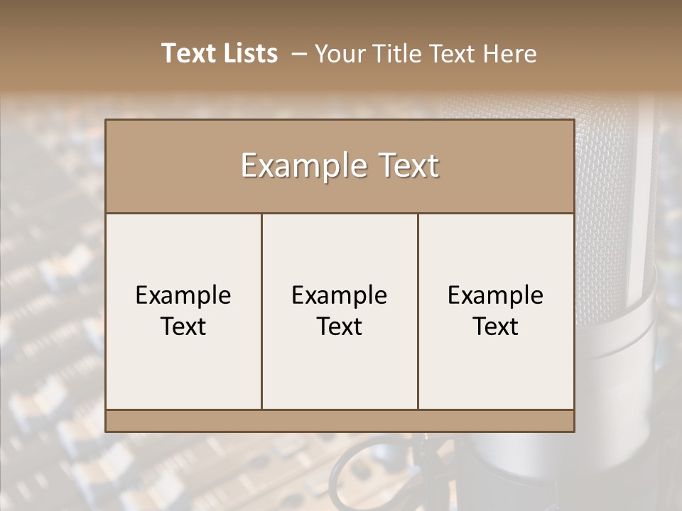 Musical Buttons Volume PowerPoint Template