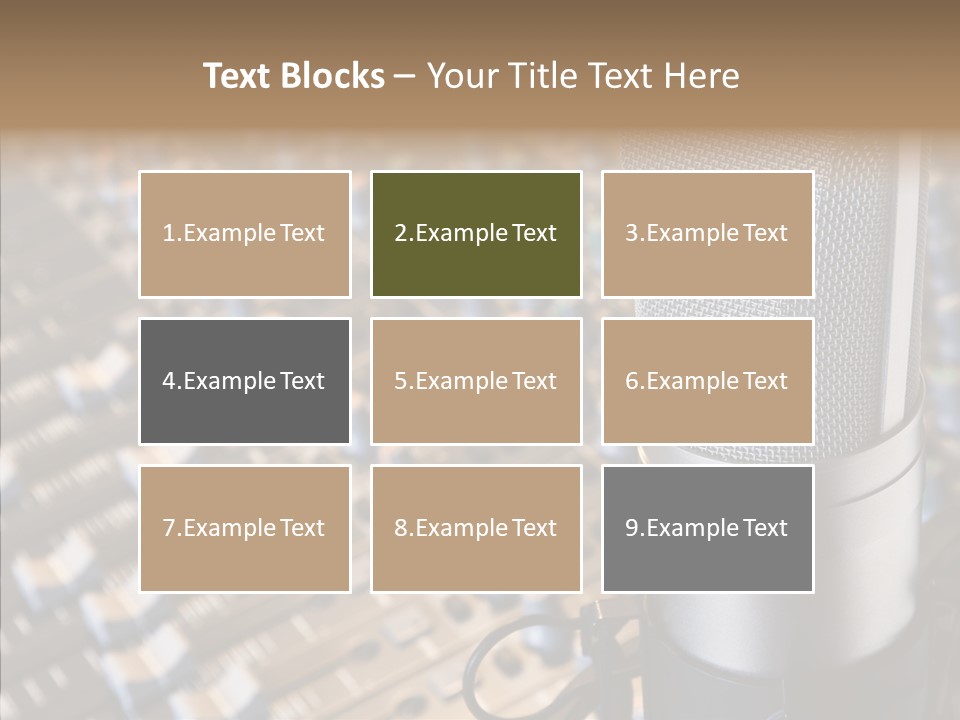 Musical Buttons Volume PowerPoint Template