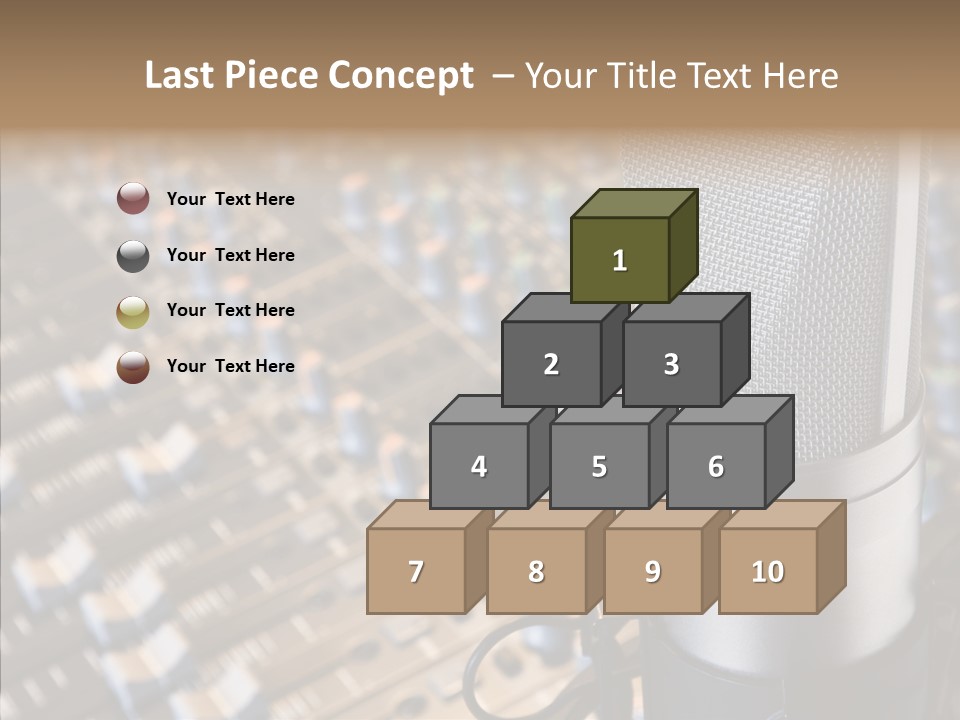 Musical Buttons Volume PowerPoint Template