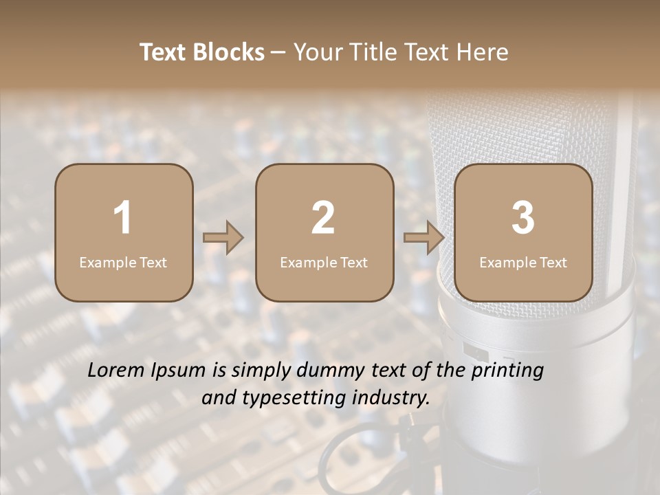 Musical Buttons Volume PowerPoint Template