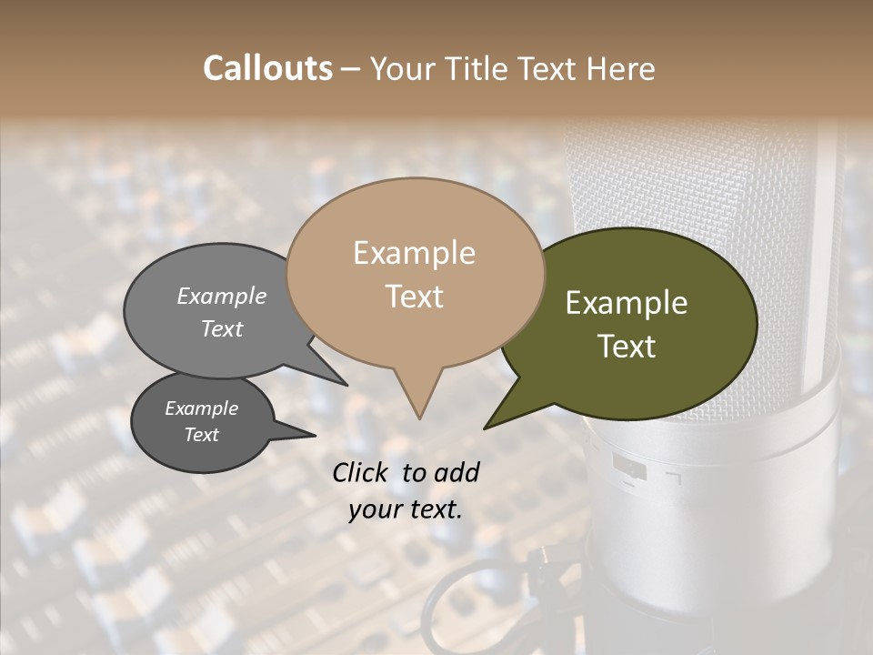 Musical Buttons Volume PowerPoint Template