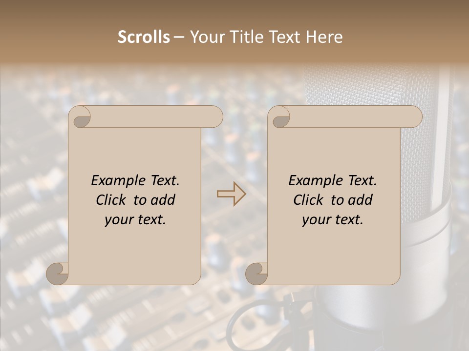Musical Buttons Volume PowerPoint Template