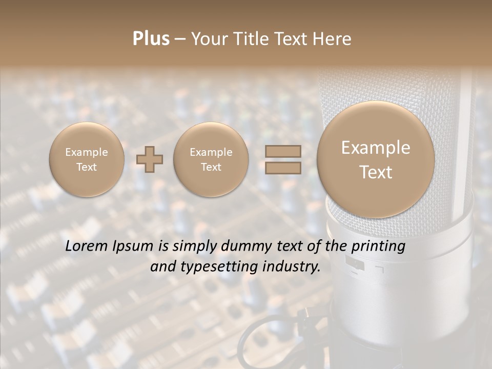 Musical Buttons Volume PowerPoint Template