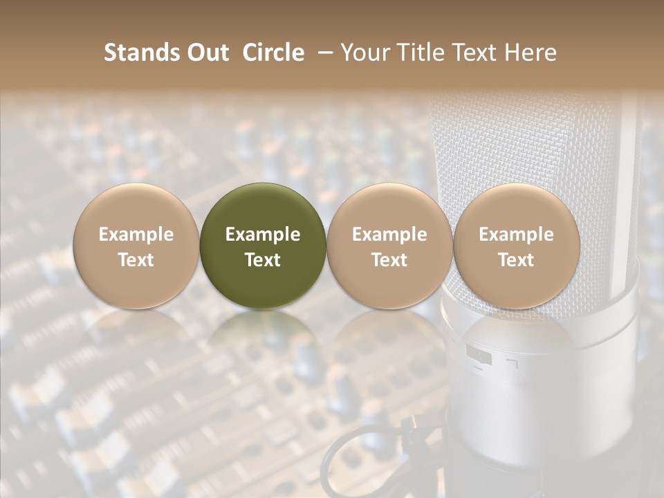 Musical Buttons Volume PowerPoint Template