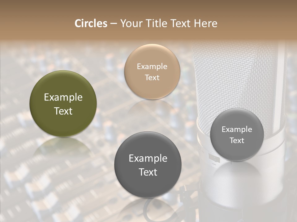 Musical Buttons Volume PowerPoint Template