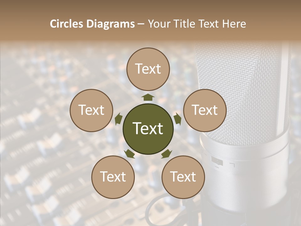 Musical Buttons Volume PowerPoint Template