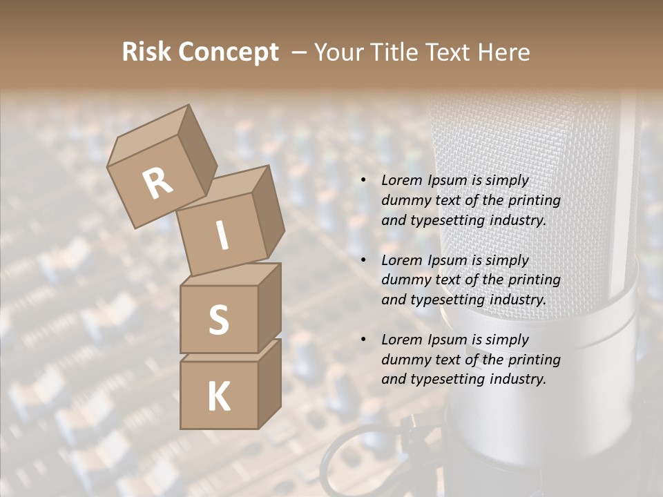 Musical Buttons Volume PowerPoint Template