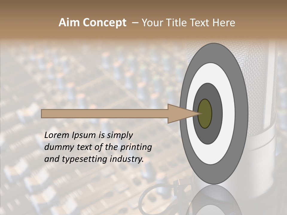 Musical Buttons Volume PowerPoint Template