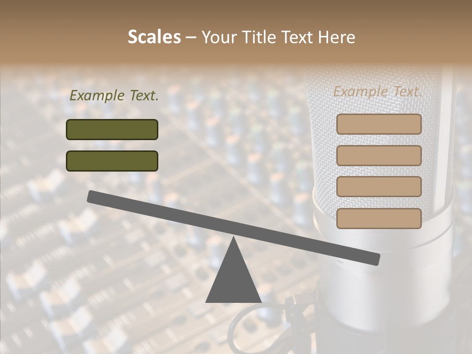 Musical Buttons Volume PowerPoint Template