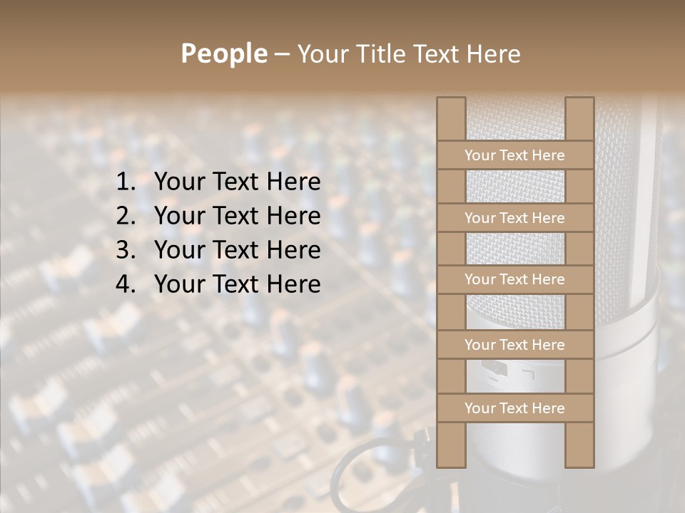 Musical Buttons Volume PowerPoint Template