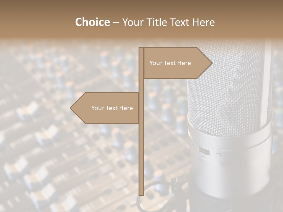 Musical Buttons Volume PowerPoint Template