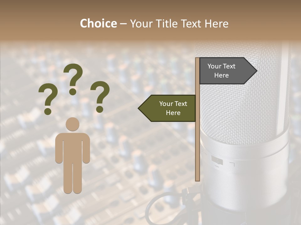 Musical Buttons Volume PowerPoint Template