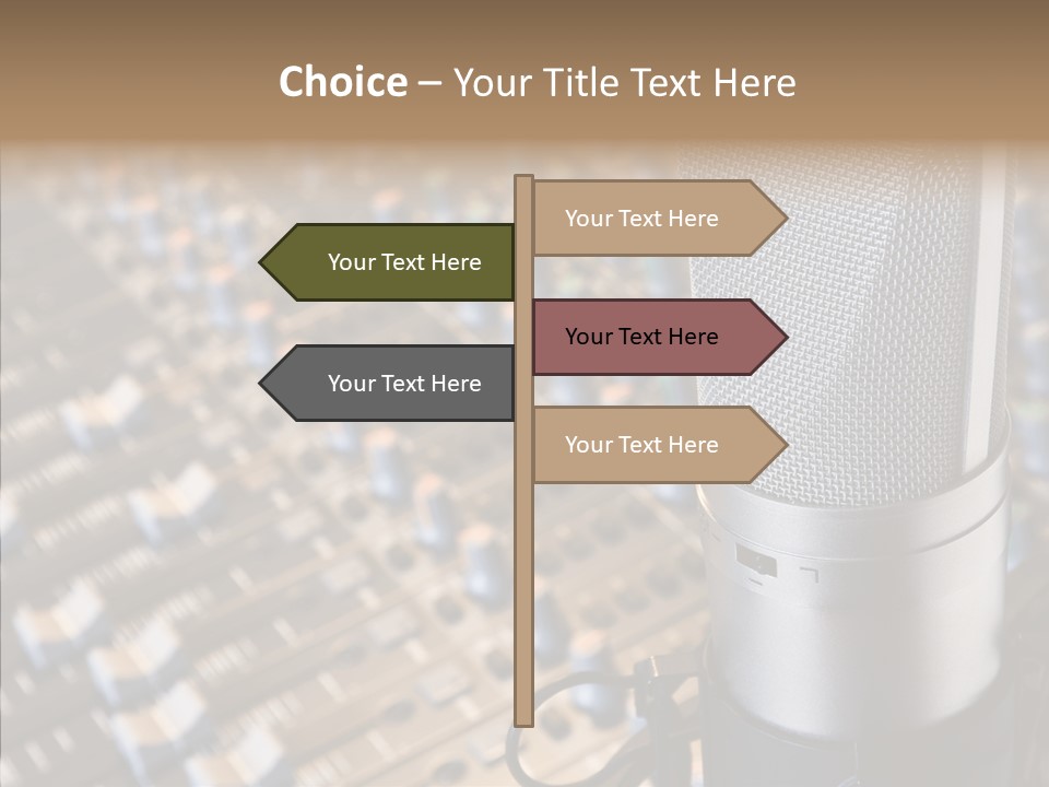 Musical Buttons Volume PowerPoint Template
