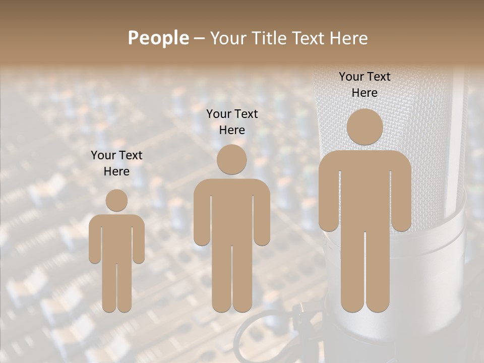 Musical Buttons Volume PowerPoint Template