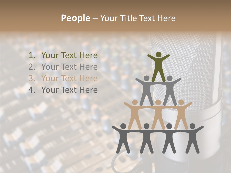 Musical Buttons Volume PowerPoint Template