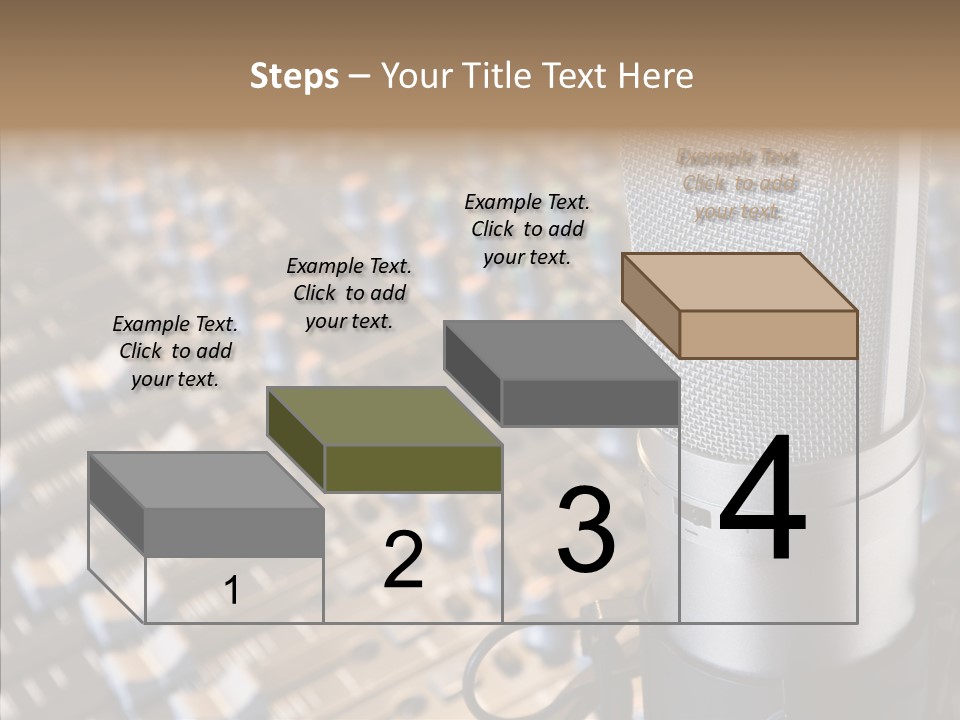 Musical Buttons Volume PowerPoint Template