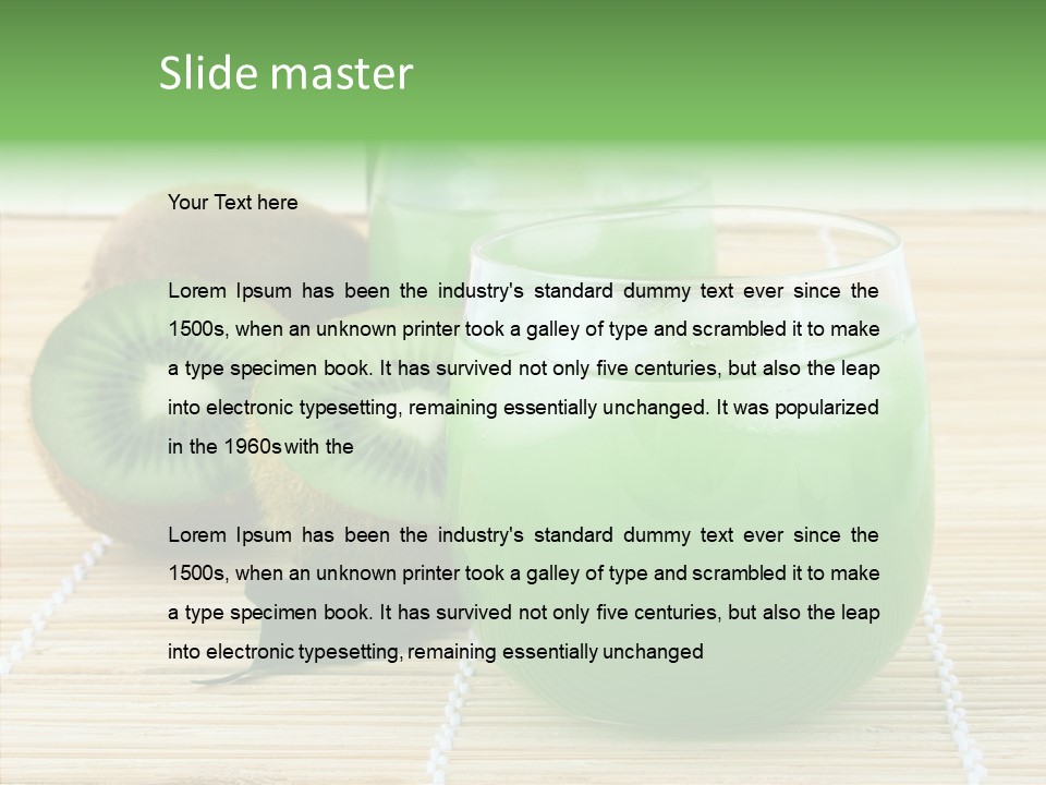 Fruit Tasty Cocktail PowerPoint Template