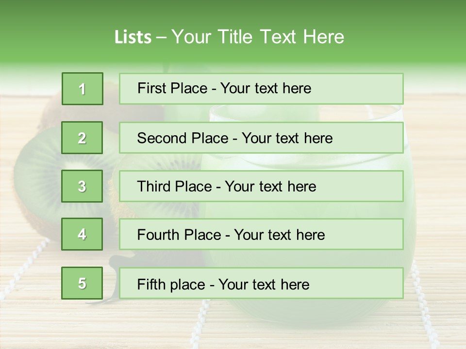 Fruit Tasty Cocktail PowerPoint Template
